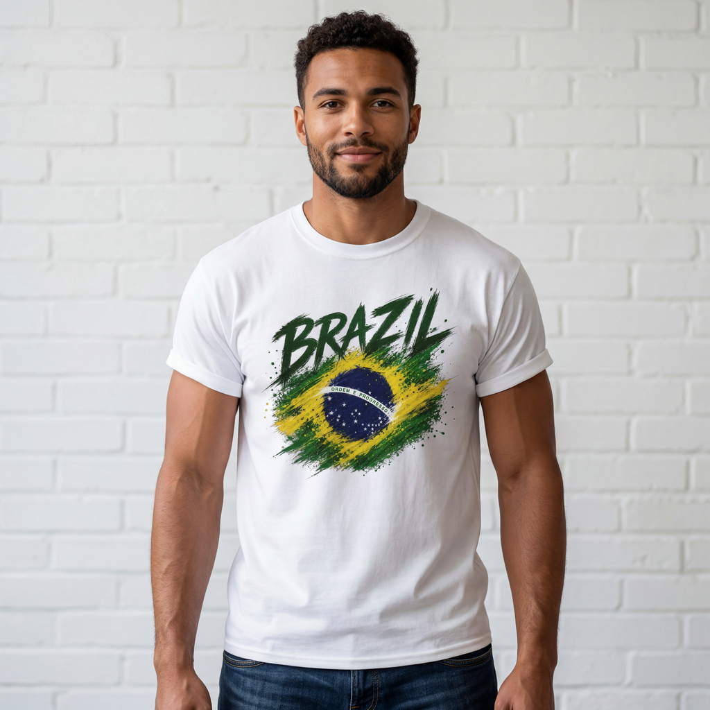 World Cup 2026 | Brazil Football T-Shirt | Brazil Flag | Brazil Fan Gift
