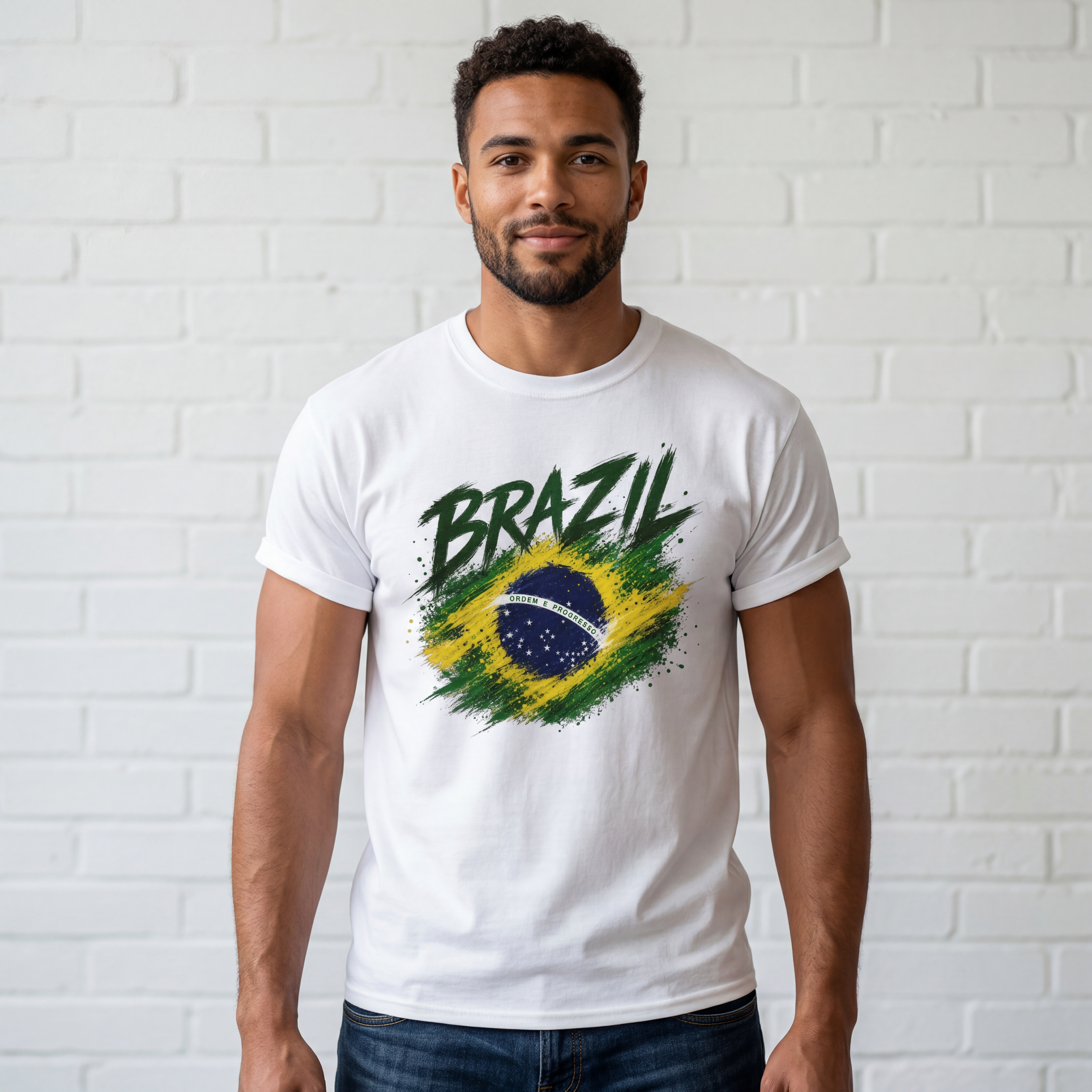 World Cup 2026 | Brazil Football T-Shirt | Brazil Flag | Brazil Fan Gift