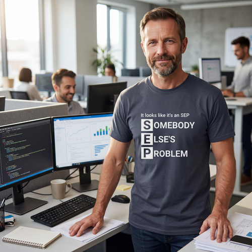 Funny SEP T-Shirt | Somebody Else’s Problem Shirt | Sarcastic work Humour Tee