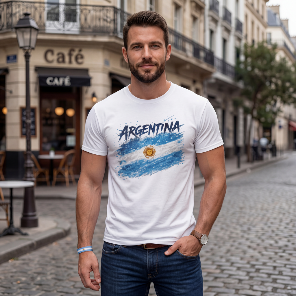World Cup 2026 | Argentina Football T-Shirt | Argentina Flag T-Shirt | Argentina Fan Gift