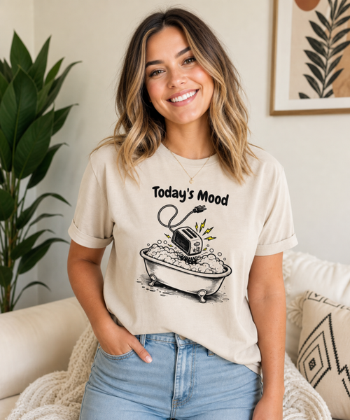 Funny Women's Graphic T-Shirt | Today's Mood Sarcastic Tee | Humour Gift