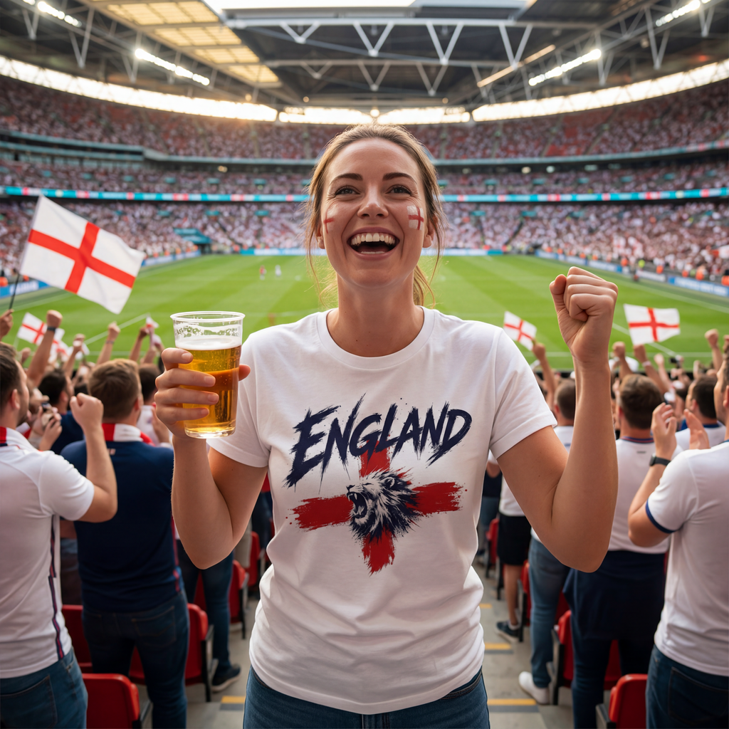 World Cup 2026 | England Football T-Shirt | England Flag | England Fan Gift
