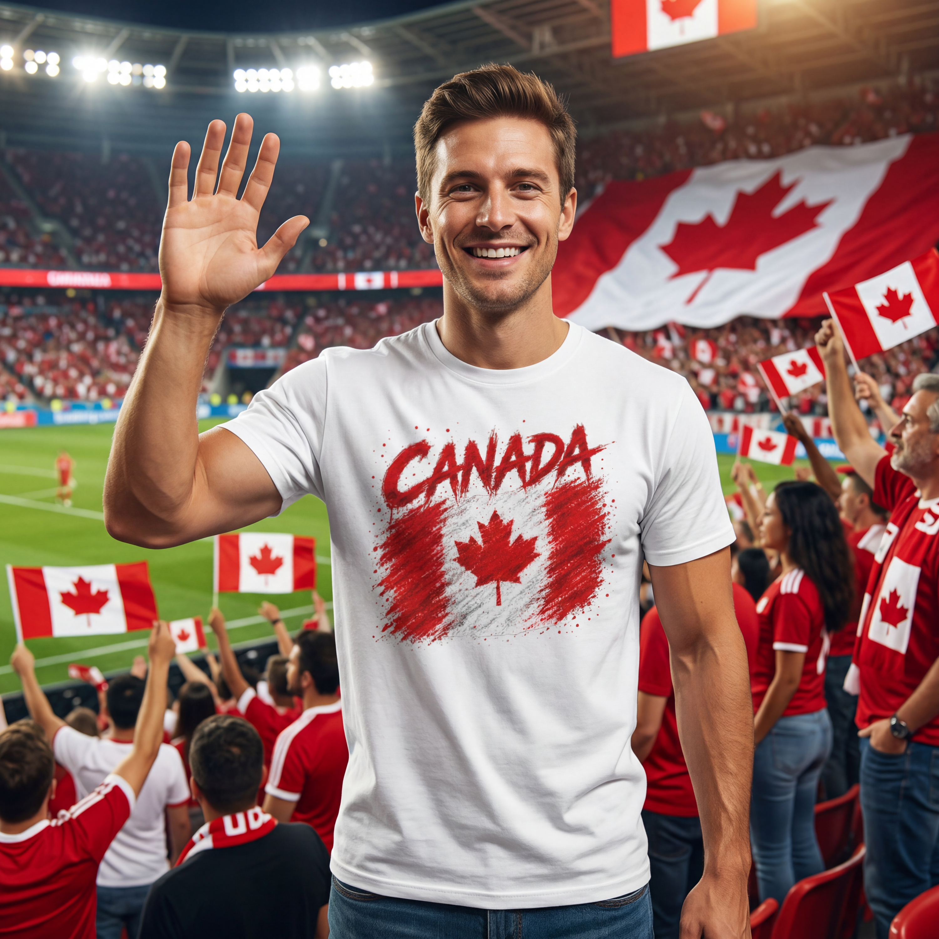World Cup 2026 | Canada Football T-Shirt | Canada Flag Shirt | Canada Fan Gift