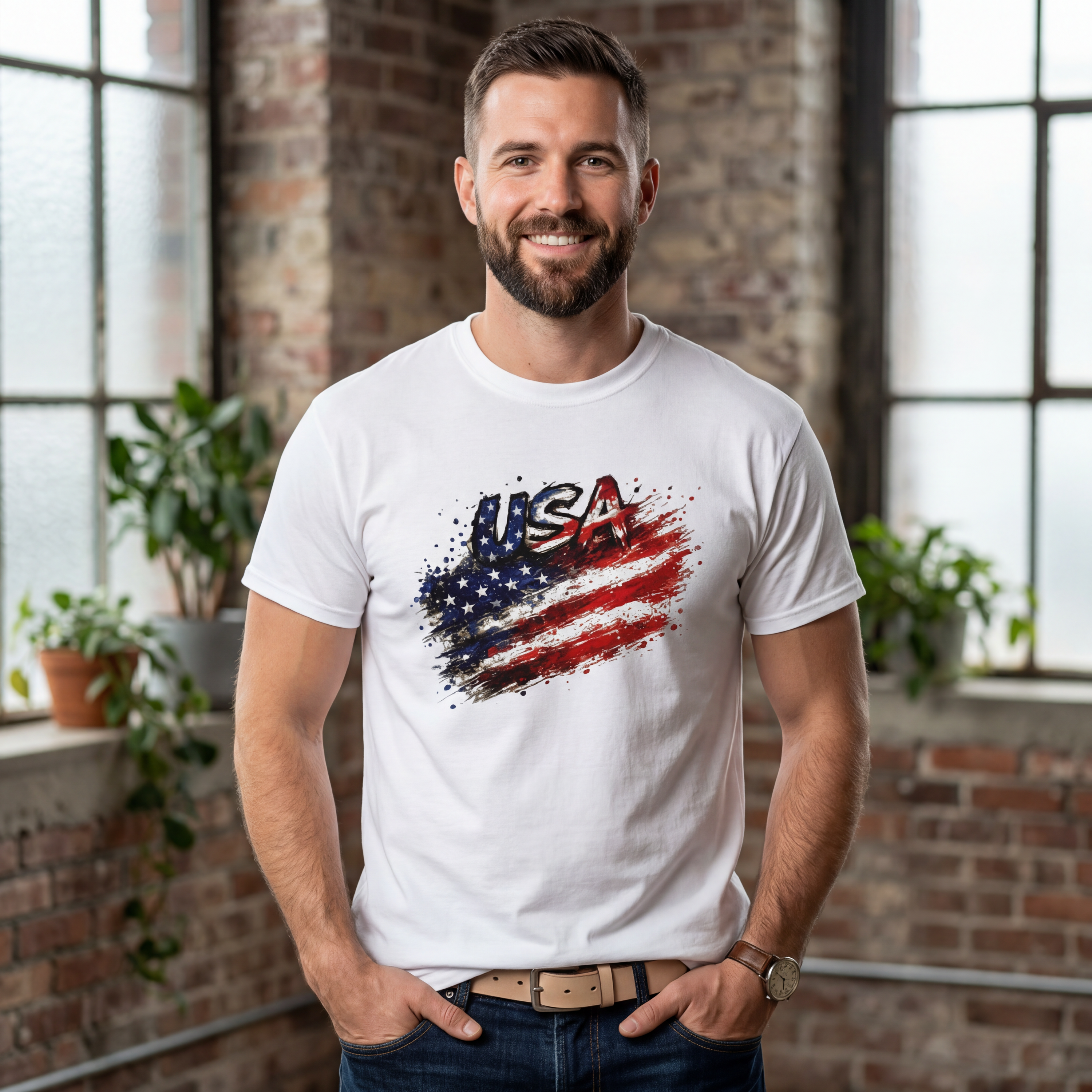 World Cup 2026 | USA Football T-Shirt | USA Flag T-Shirt | USA Fan Gift